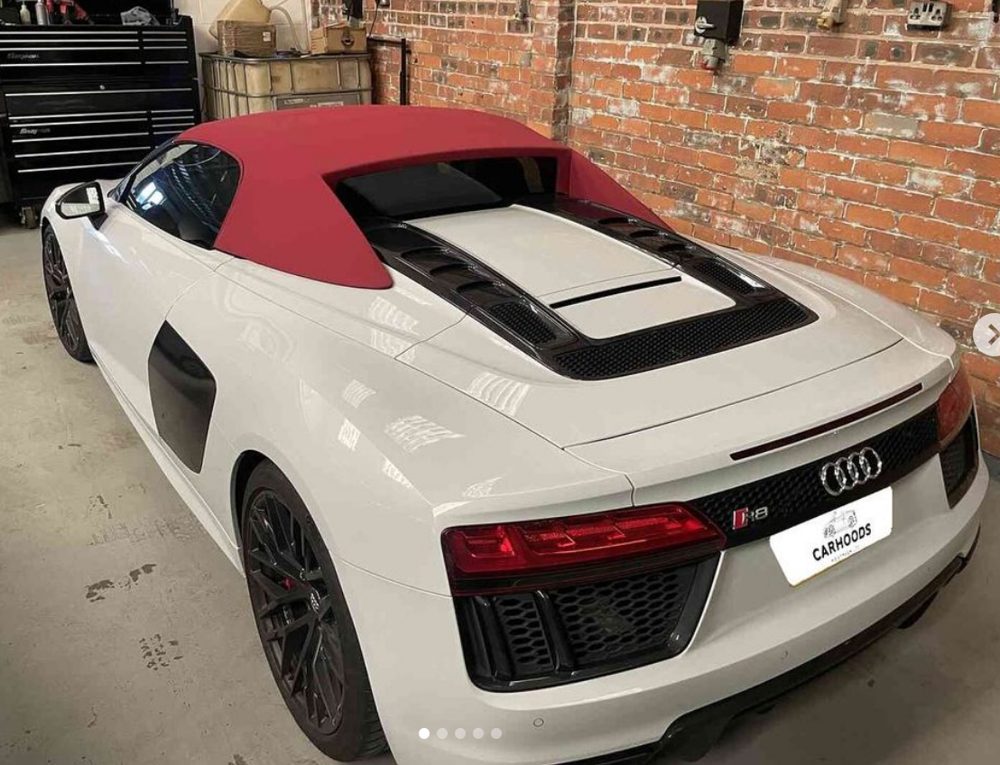 Newly fitted convertible soft top